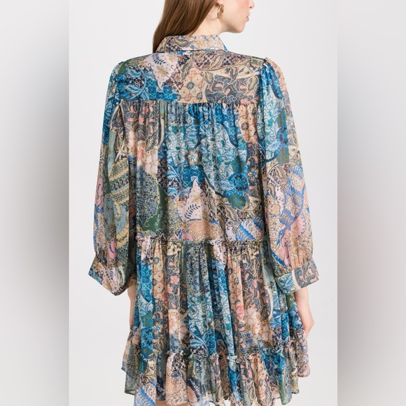 Misa Patchwork Dress NWT Small - Picture 2 of 6